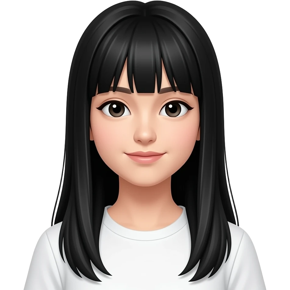 女团黑长直发 emoji