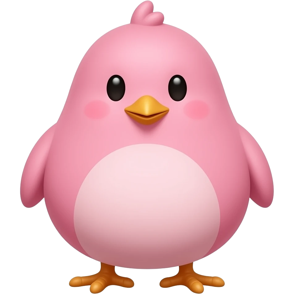 جوجه رنگی صورتی emoji