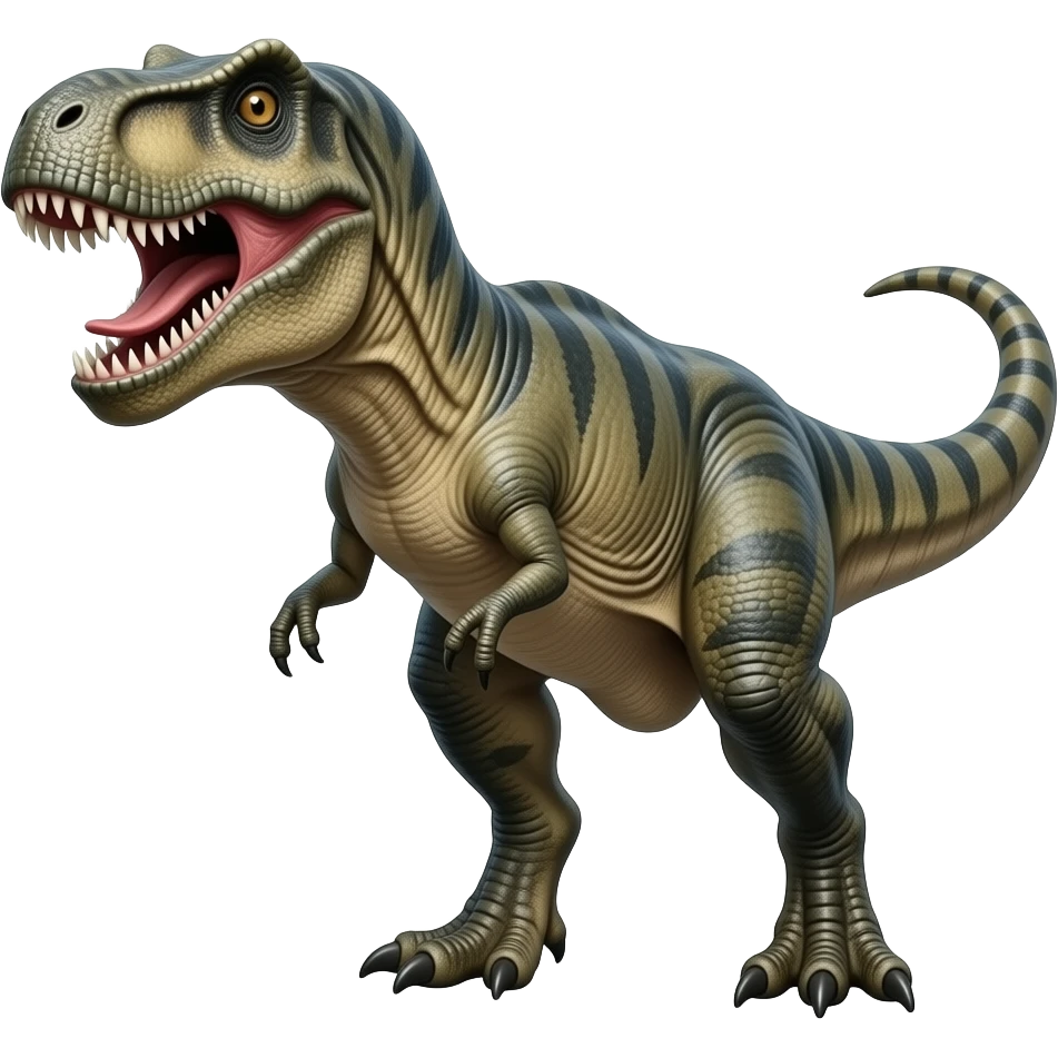 T. rex and raptor hybrid emoji
