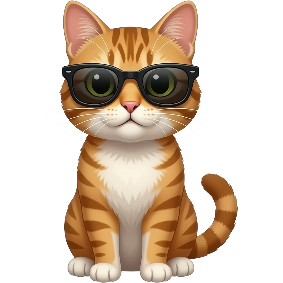 Cat wearing sunglasses emoji