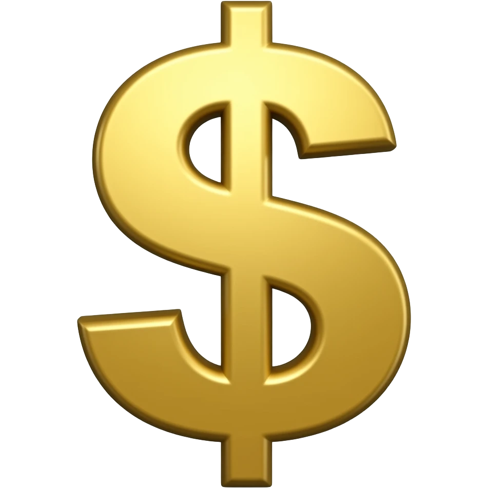 Dollars sign emoji