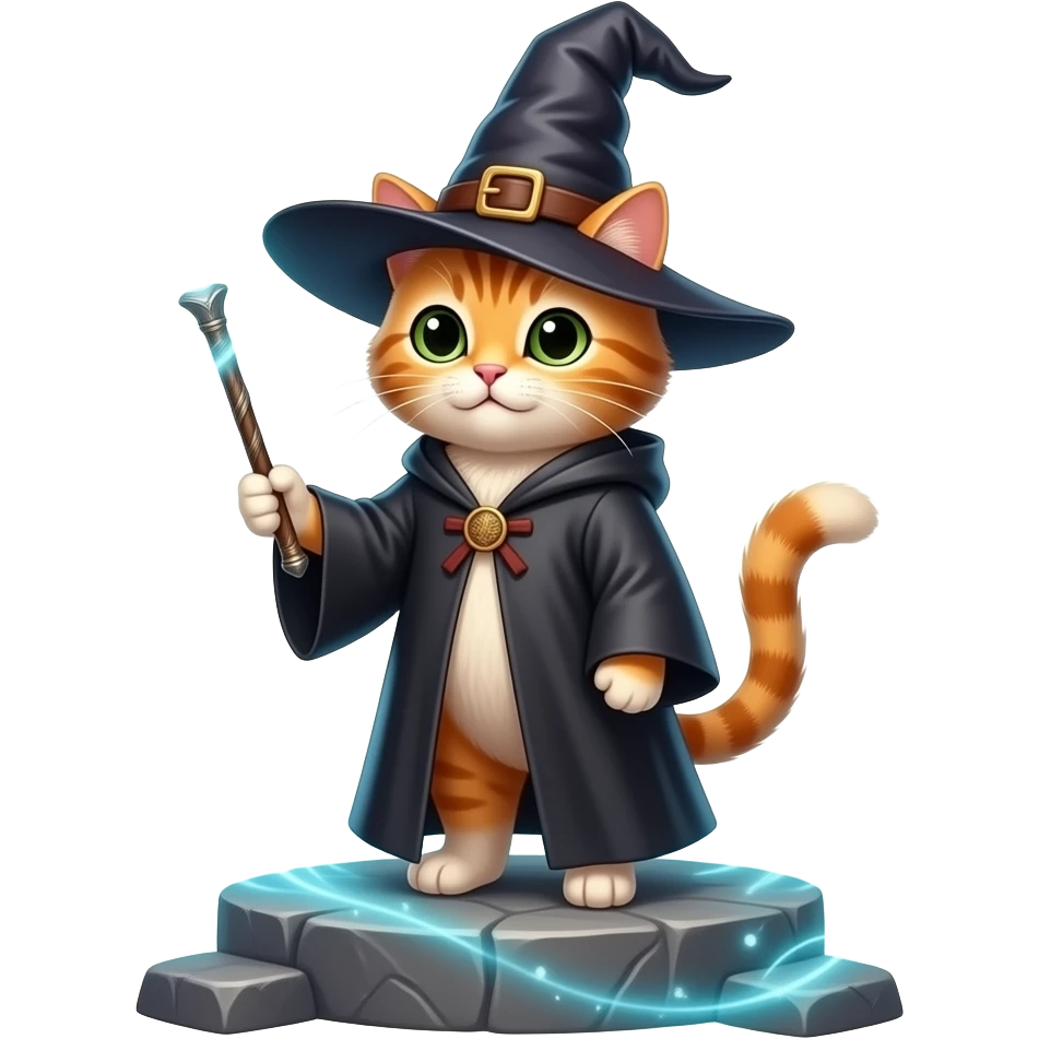 Wizard cat emoji