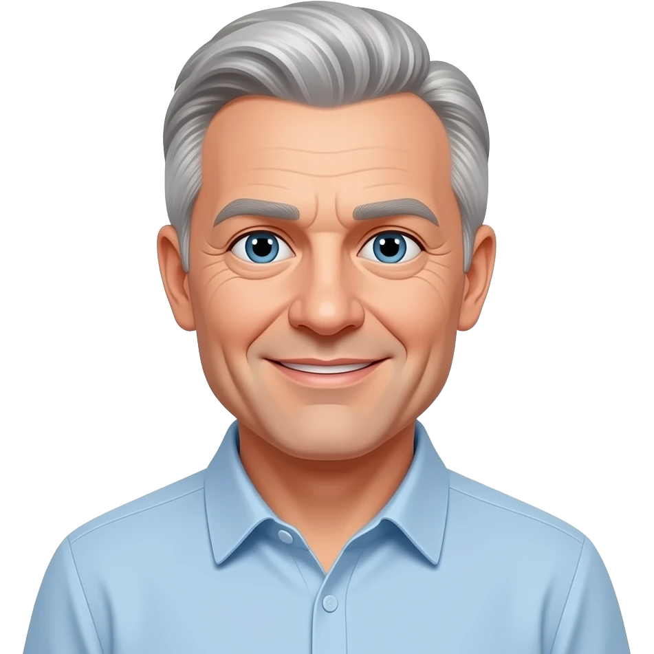 German 52 age old man  a little white hair emoji