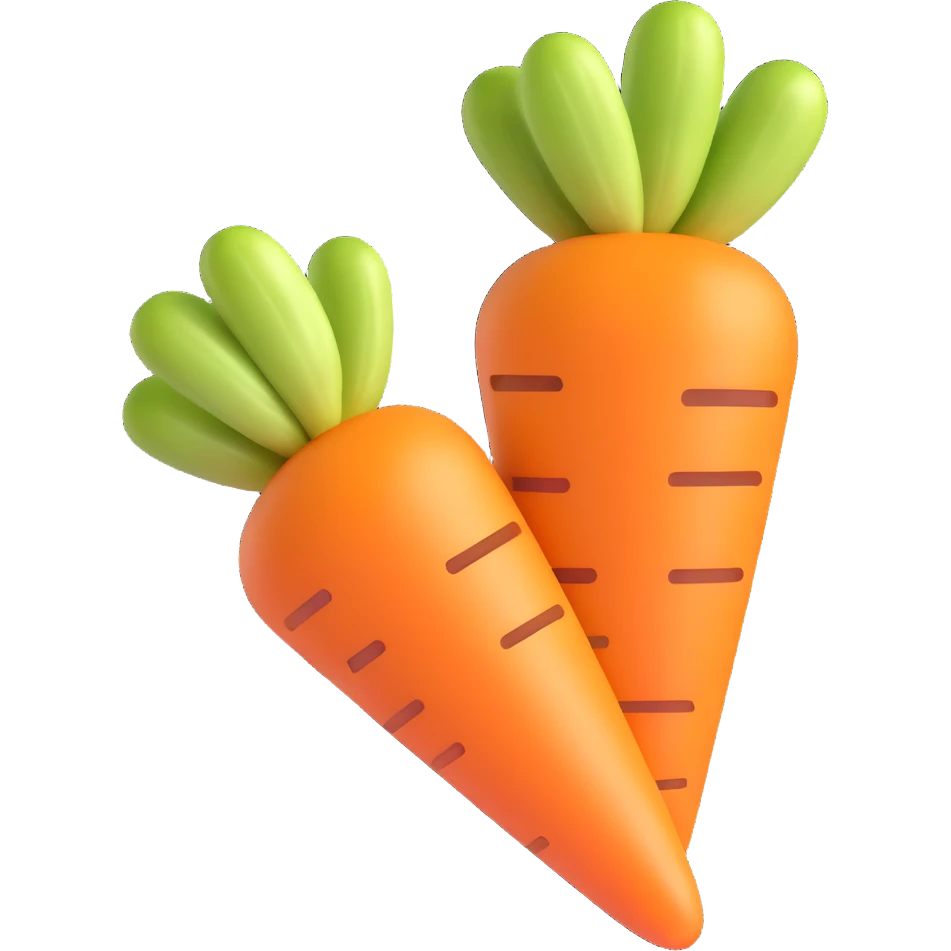 sliced carrot emoji