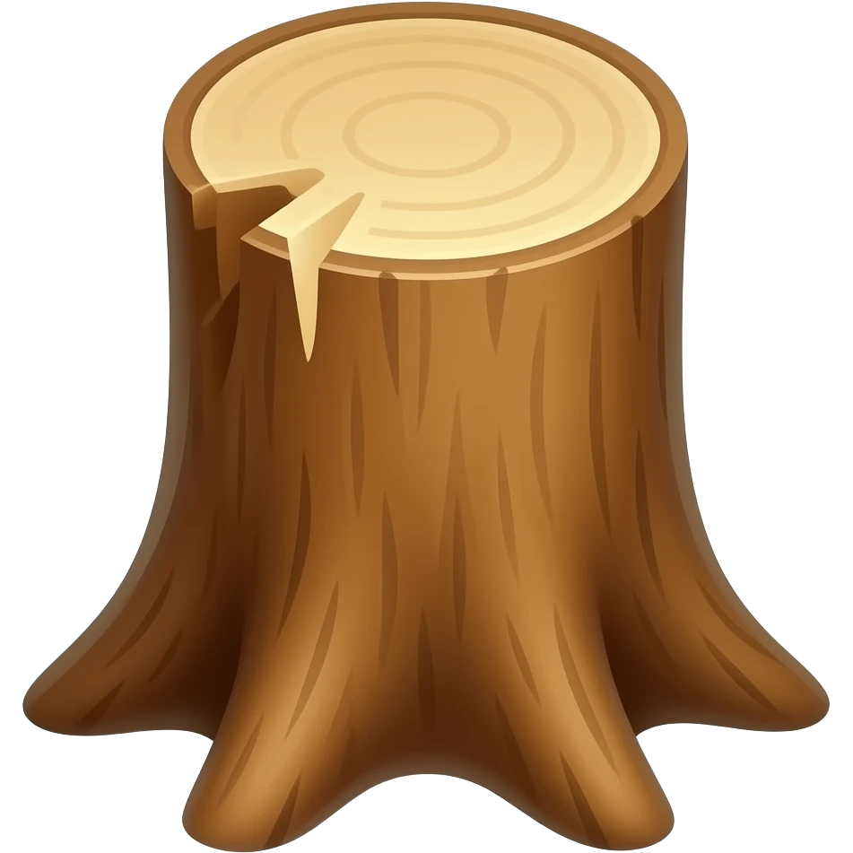 Tree cutting emoji