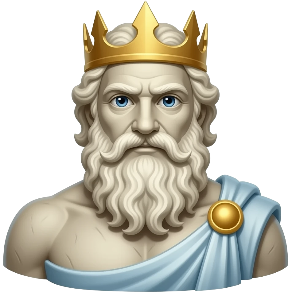 Poseidon statue greek emoji