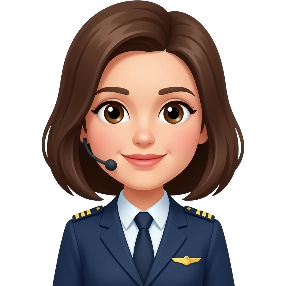 FEMALE DISPATCHER WITH BROWN HAIR emoji