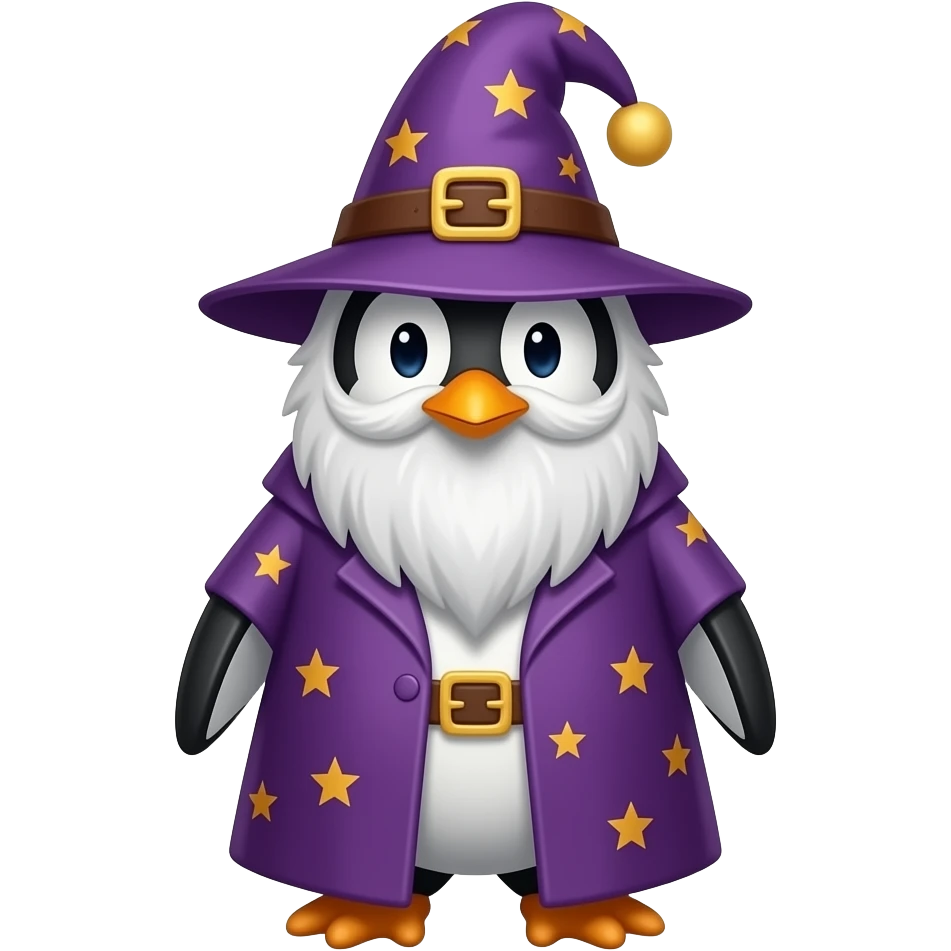 Penguin Wizard emoji