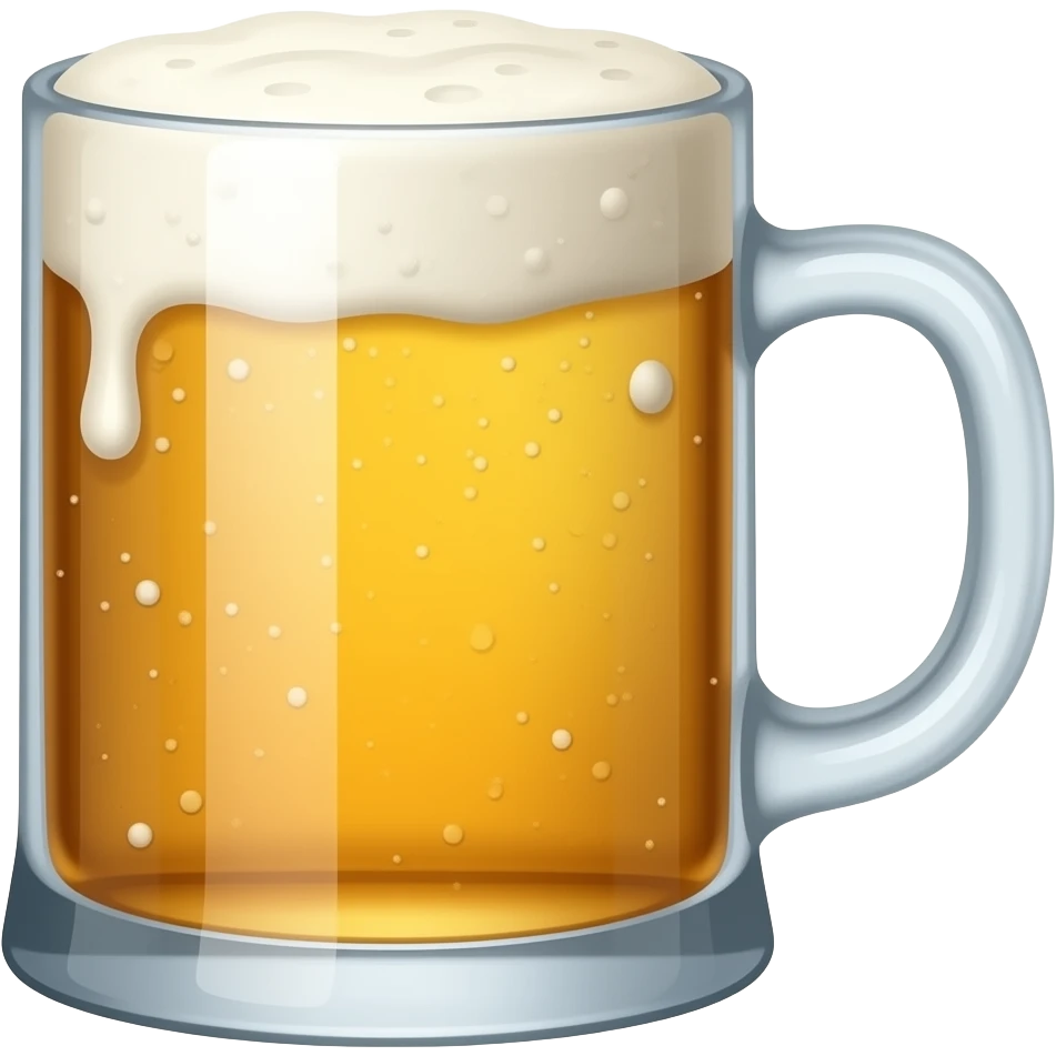 Кружка пива без фона emoji