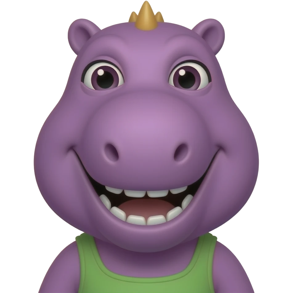 Barney as a girl emoji