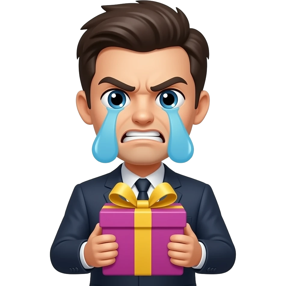 🥳+🥺+😡+🎁 emoji