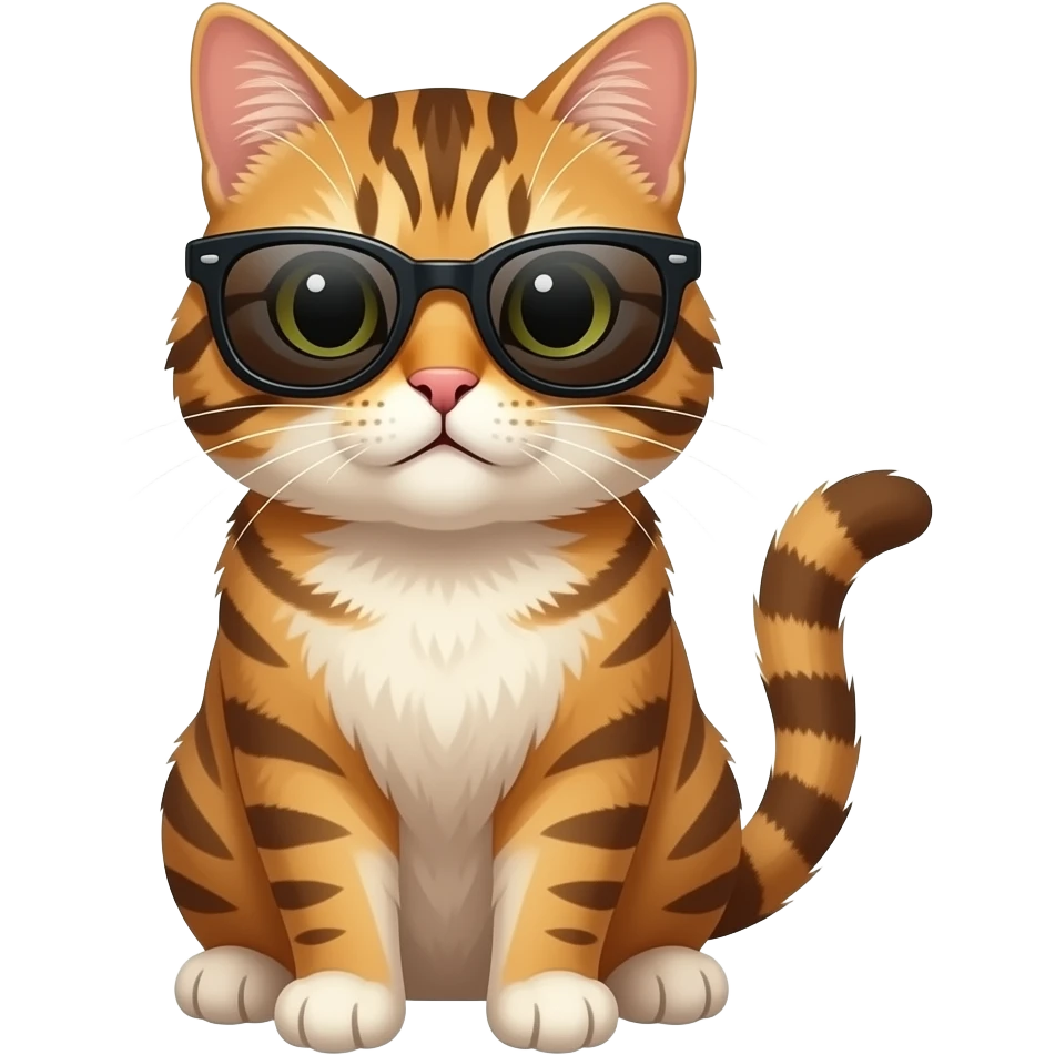 Cat wearing sunglasses emoji