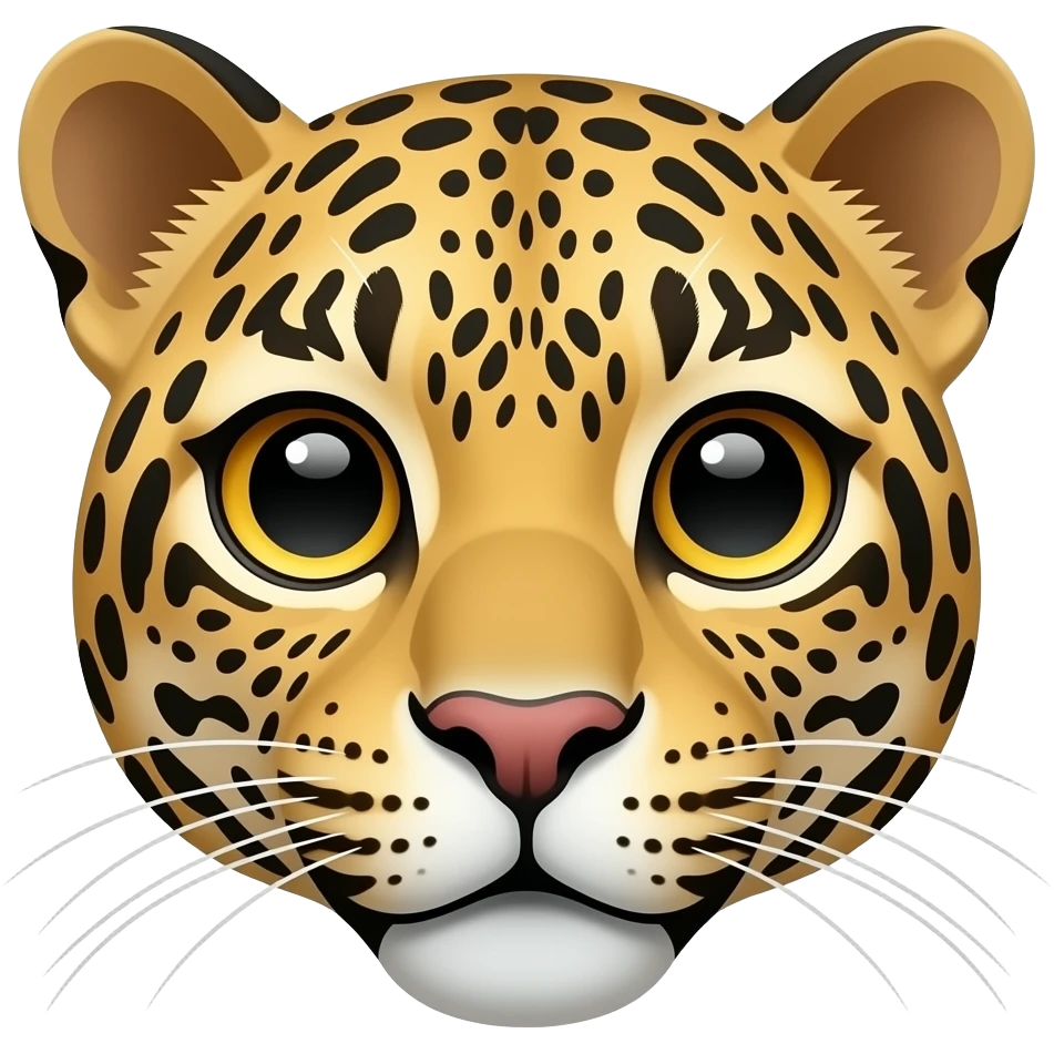 leopard print, front view emoji