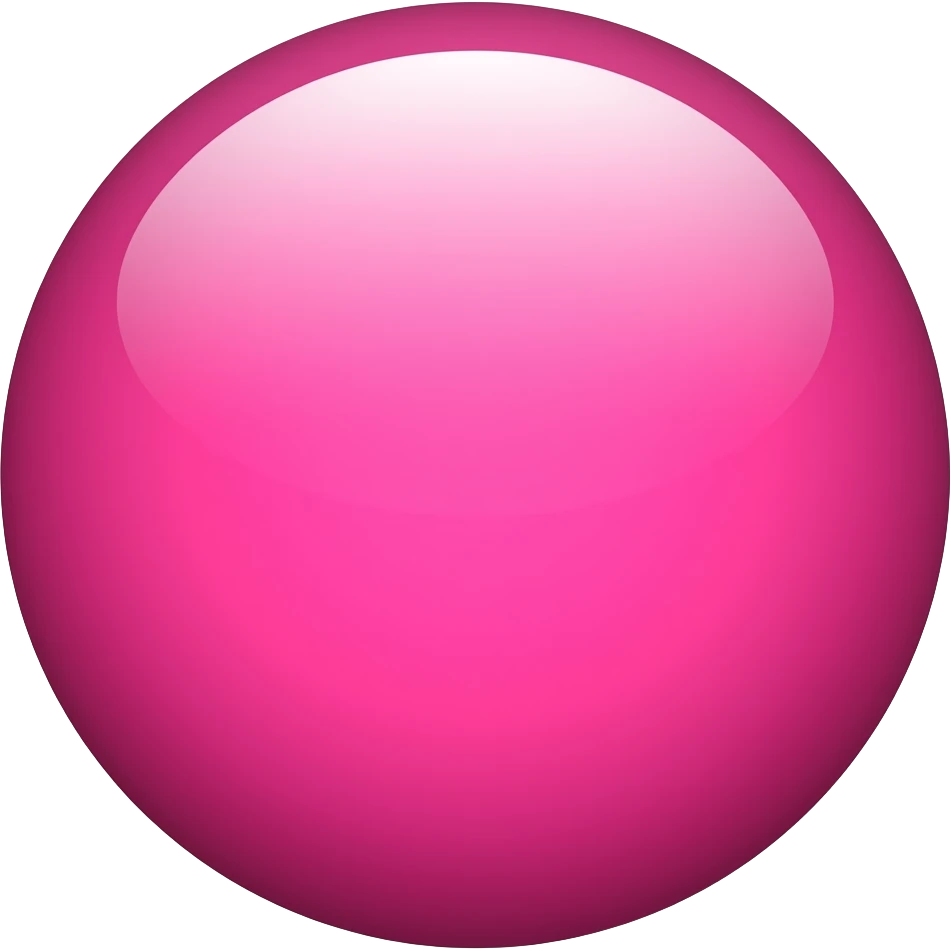 A bright pink circle emoji