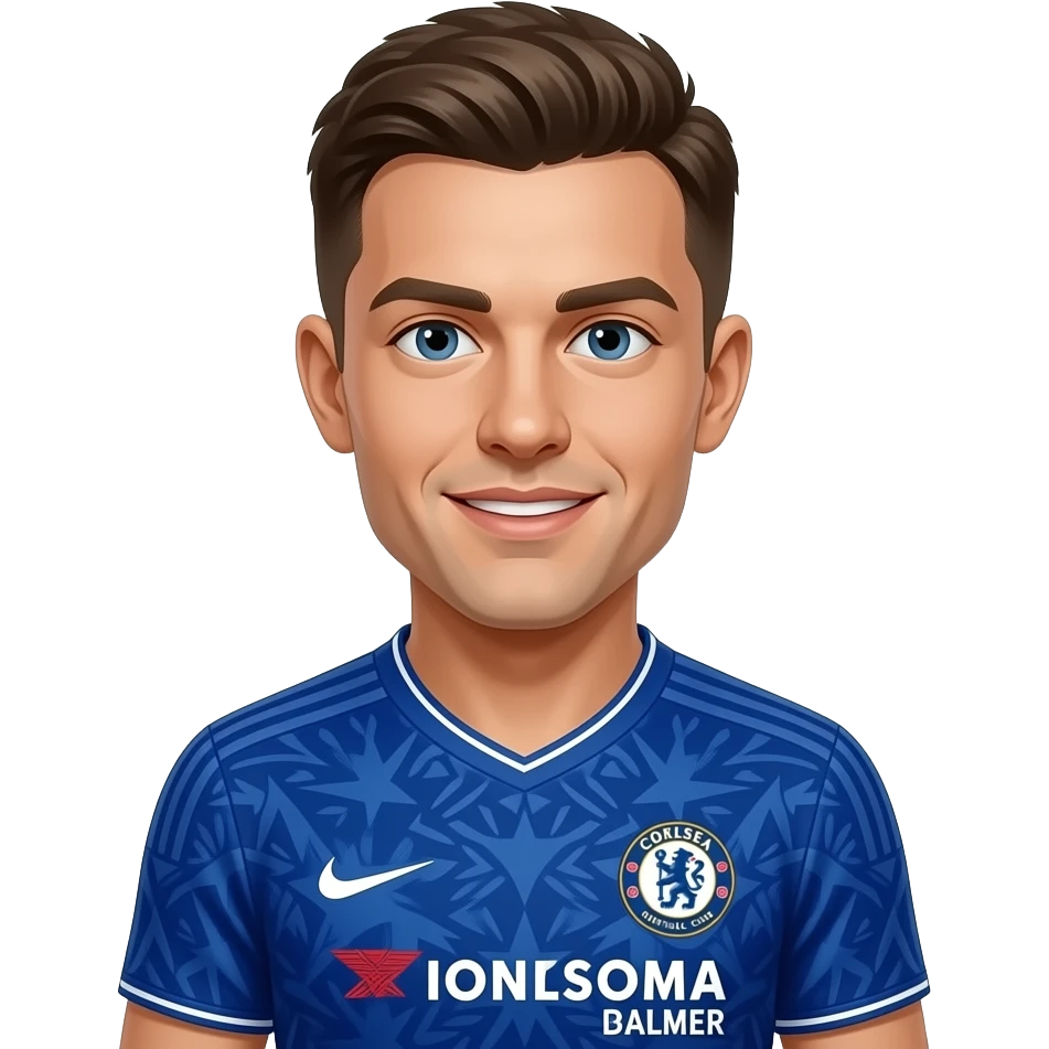 Make Cole Palmer in a Chelsea jersey emoji