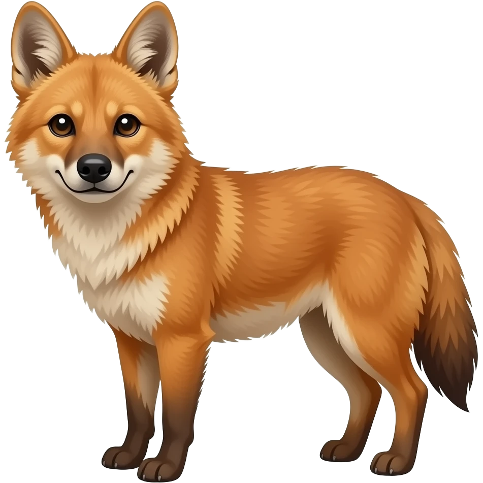 fluffy dhole emoji