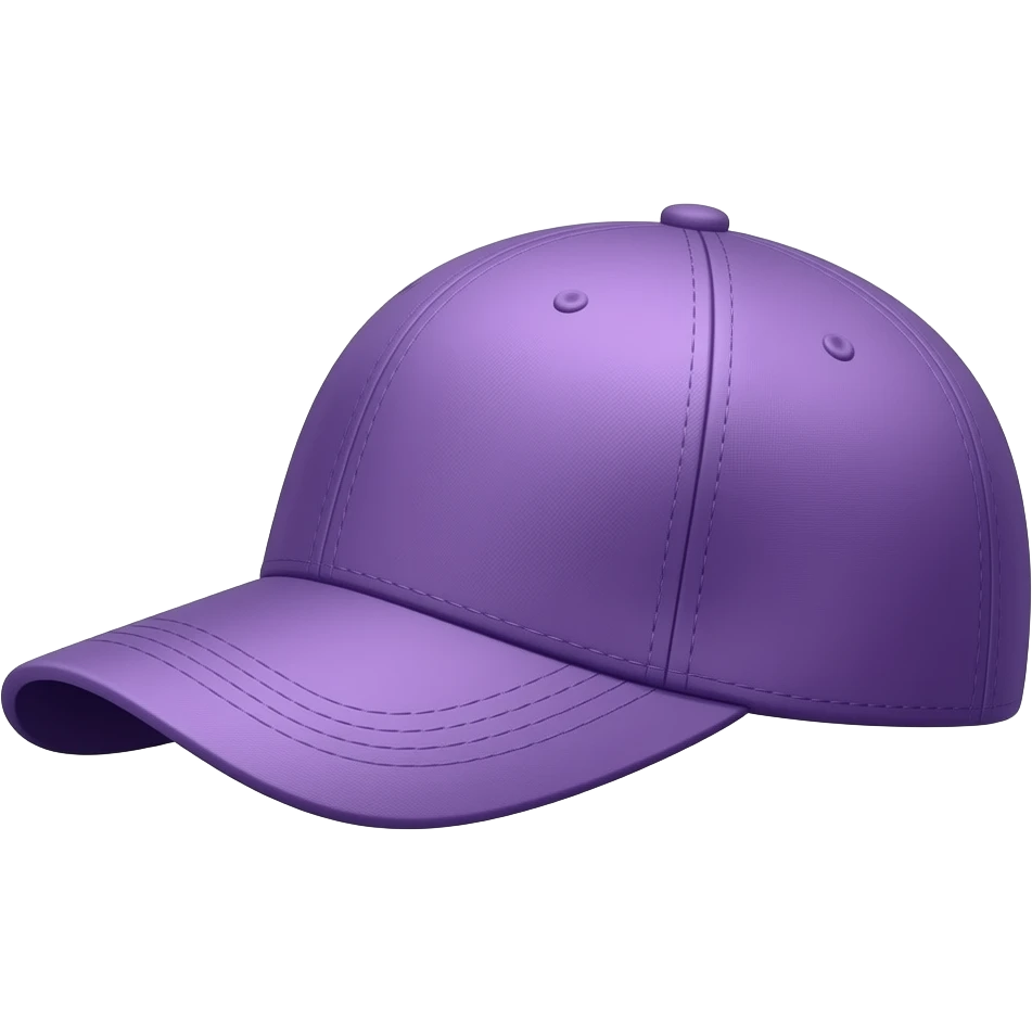 just a purple cap side ways emoji