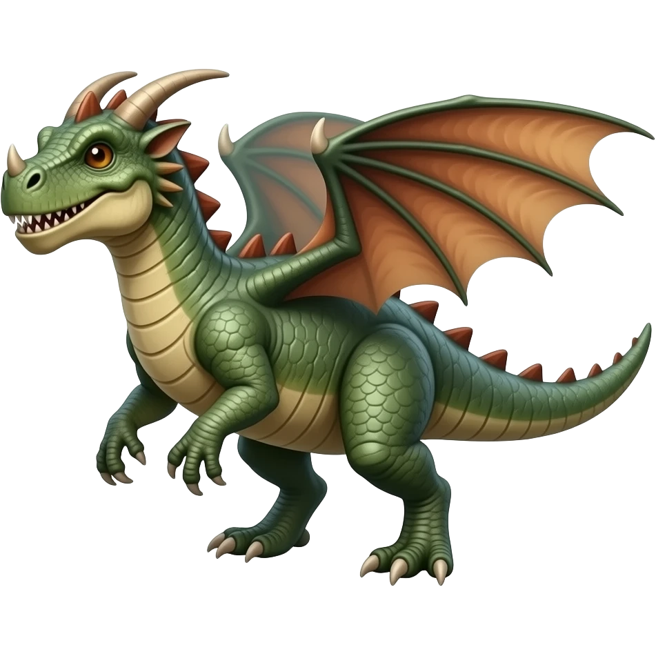fusion of dragon and dinosaur emoji