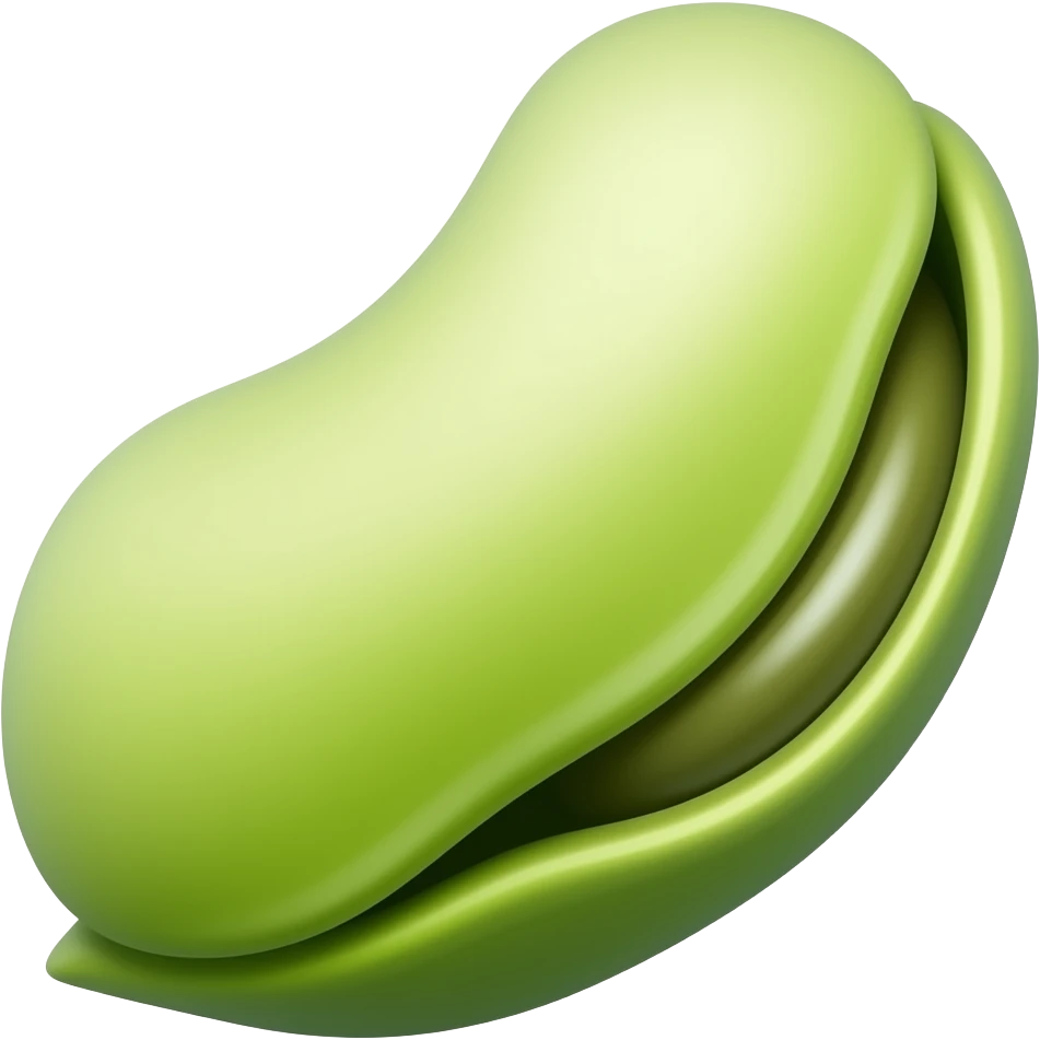 fava bean emoji