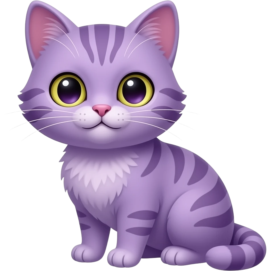 cute Purple cat emoji