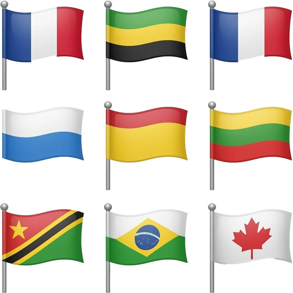 Flag shapes emoji