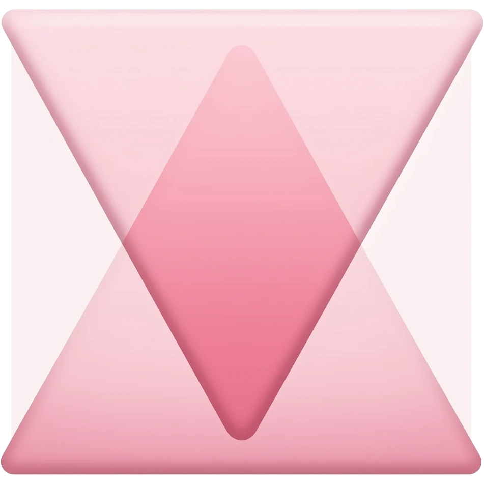 light pink Down-Pointing Small Triangle emoji