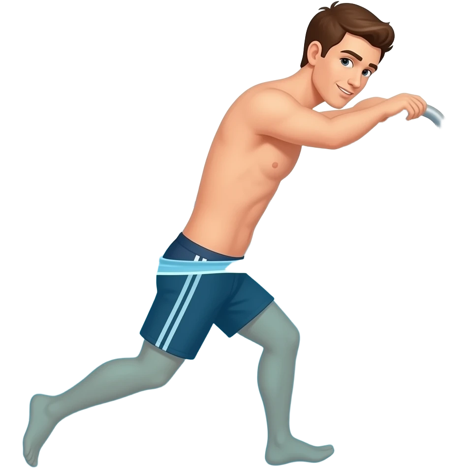 pushed in the pool fall in the water emoji