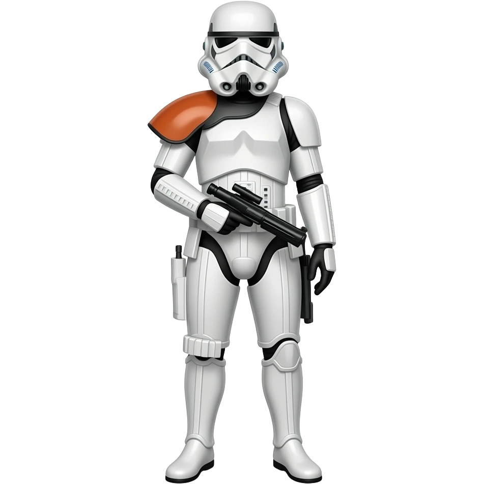 Full Length body Realistic stormtrooper woman emoji