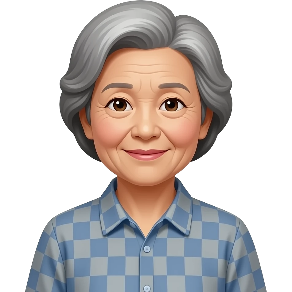 70 years old korean woman emoji