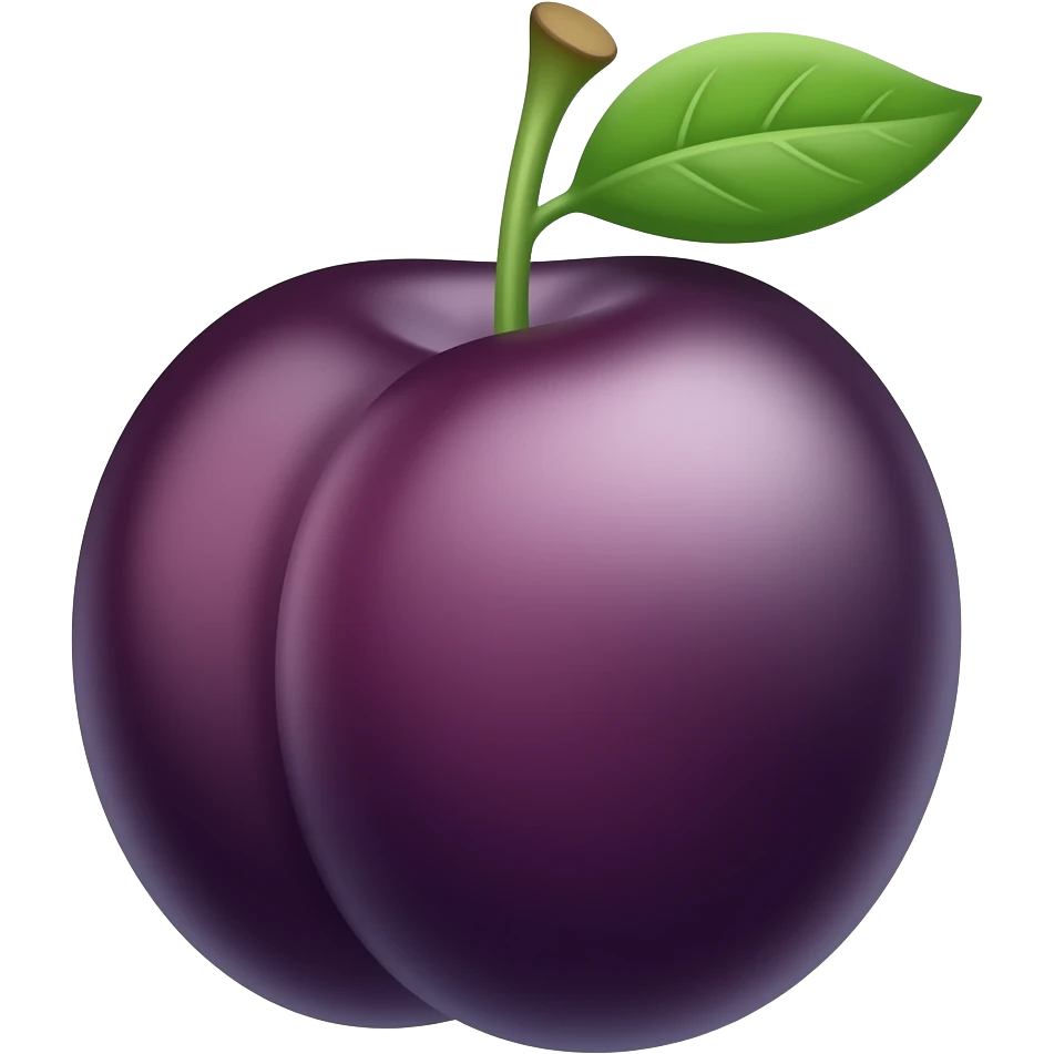 Plum emoji