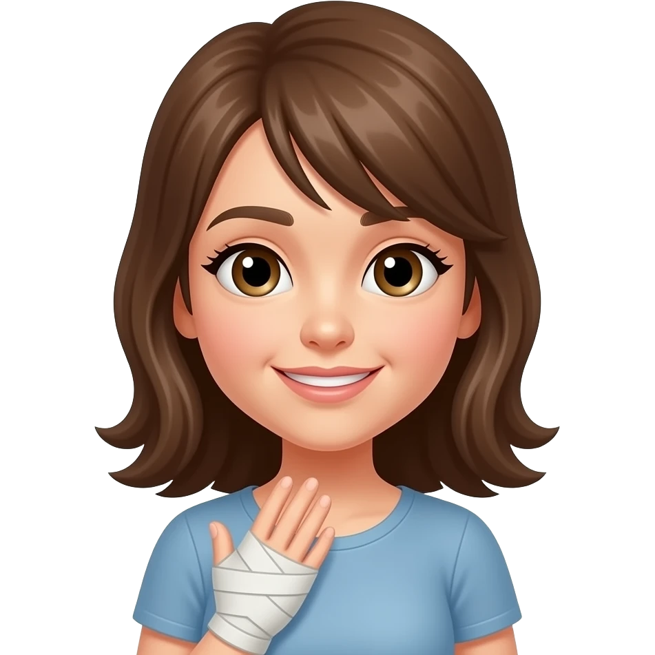 Girl with Sprained ankle emoji