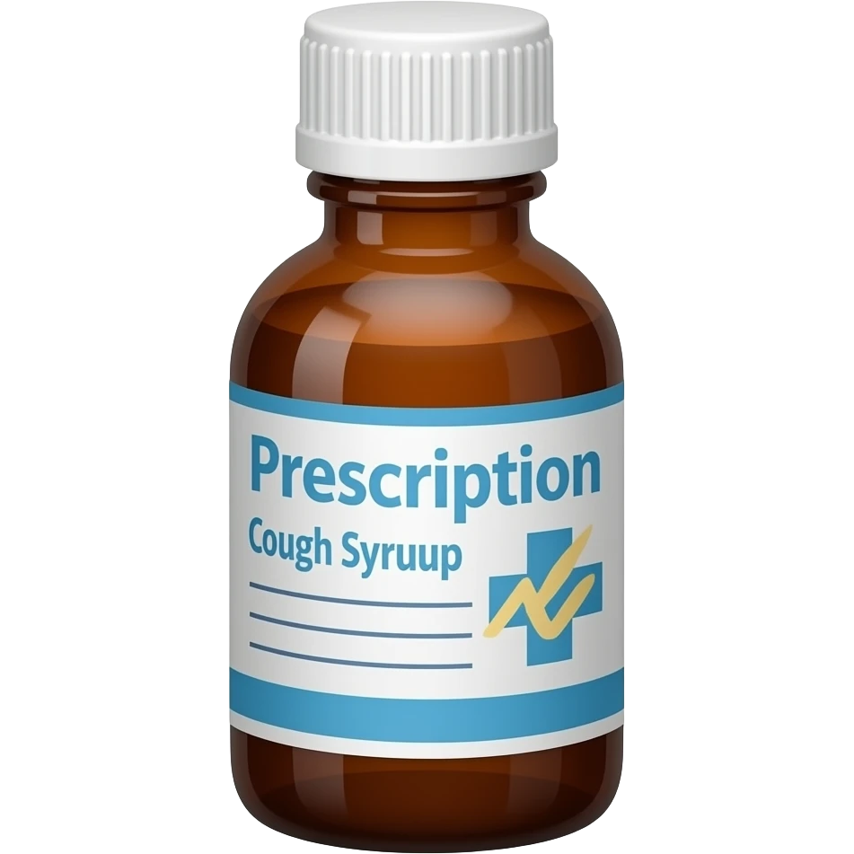 brown presciption cough syrup bottle emoji