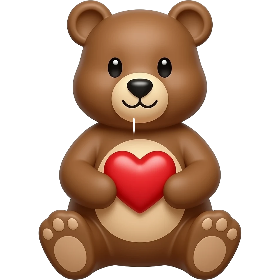 Love bear emoji