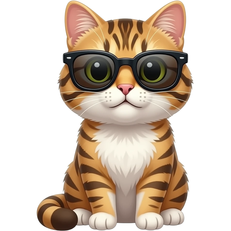Cat wearing sunglasses emoji