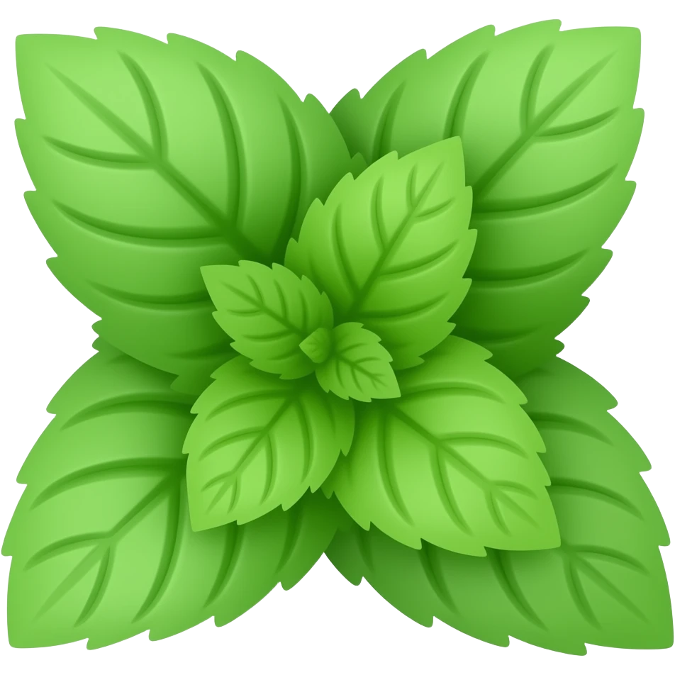 a mint emoji