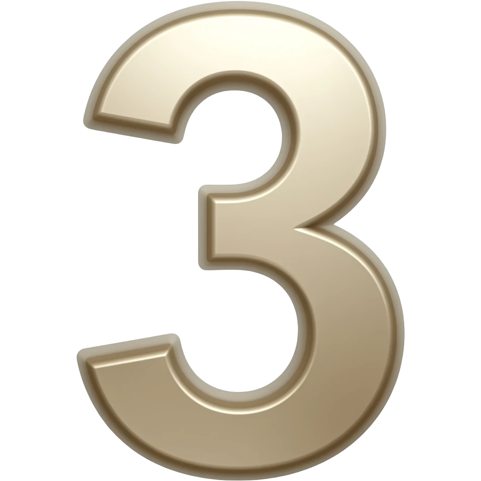 رقم 3 emoji