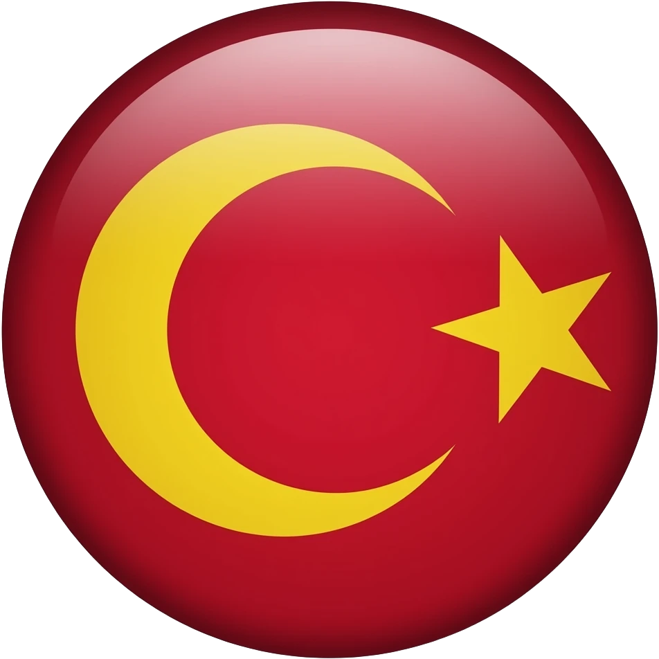 Osmanlı bayrağı 1453 sarı ay ve yıldız emoji
