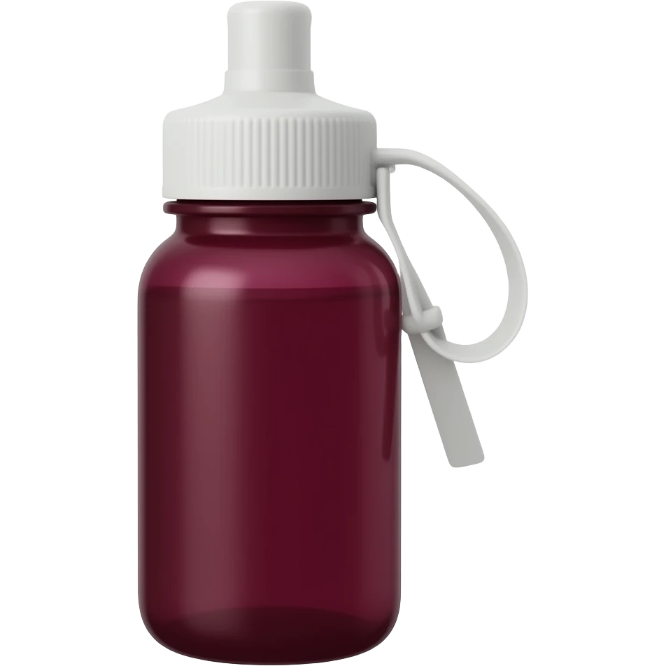 water bottle dark burgundy emoji