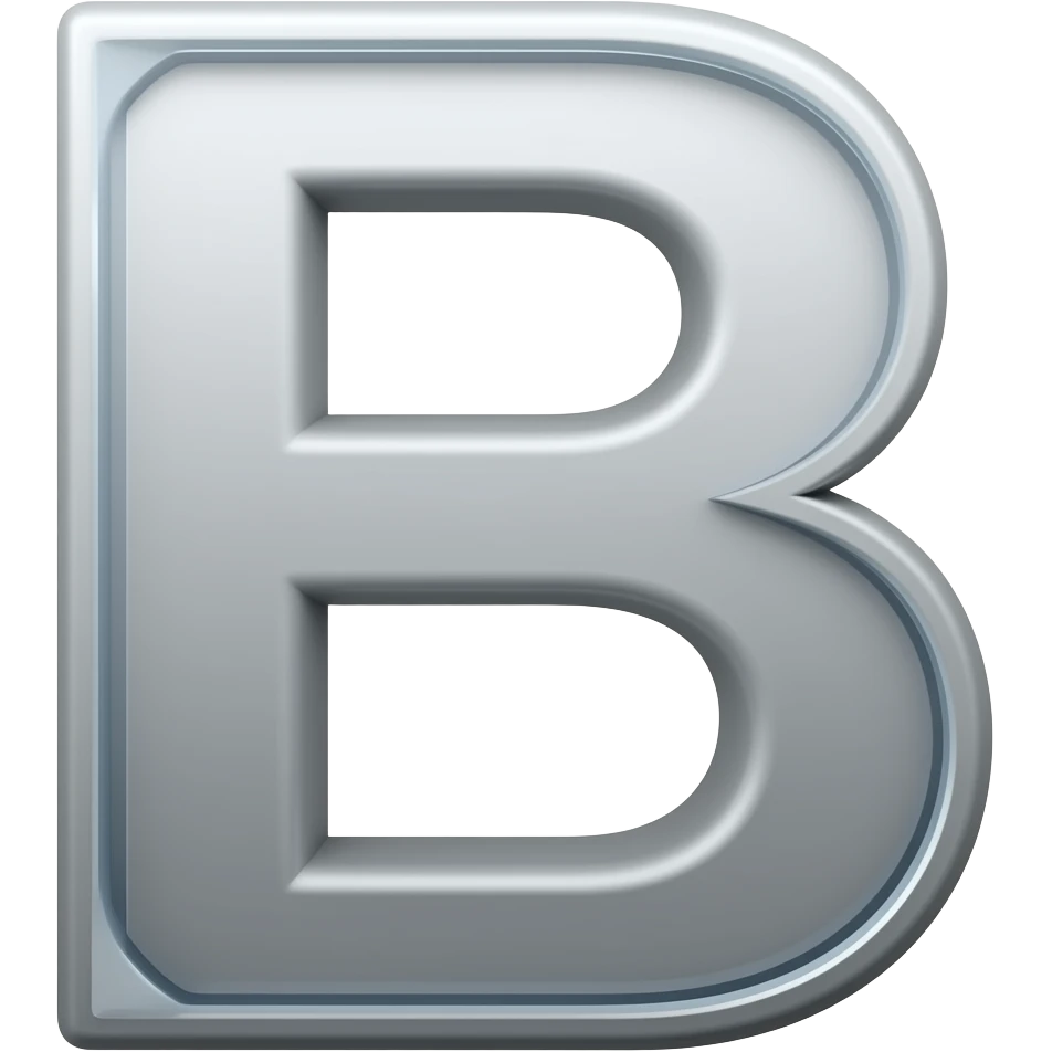 B** emoji