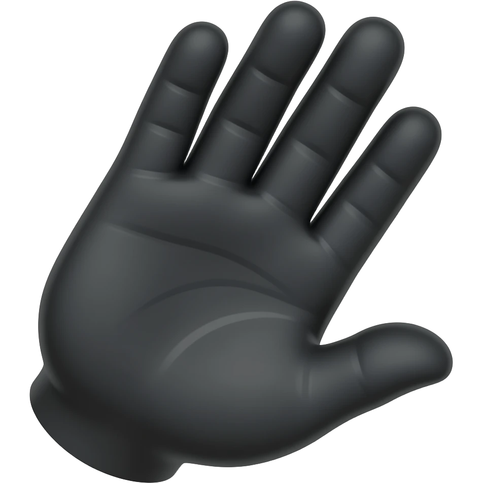 👋 black hand emoji