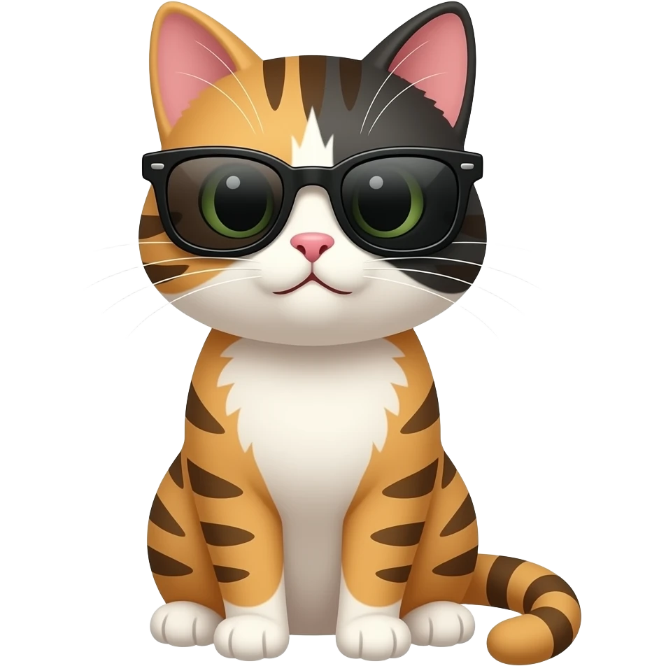 Cat wearing sunglasses emoji