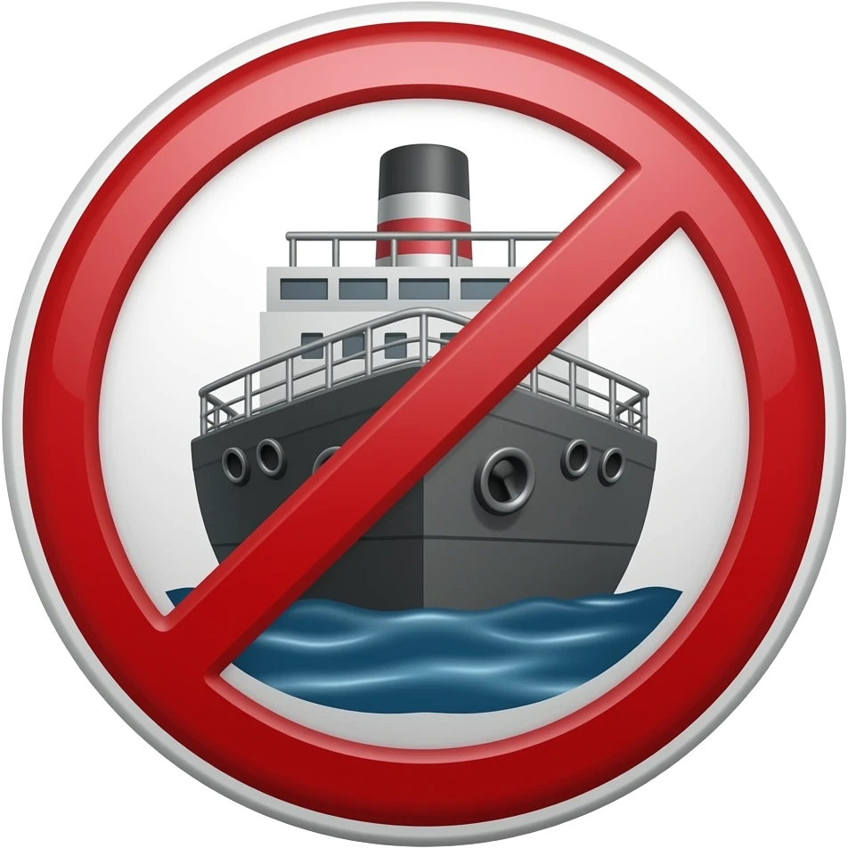 prohibited ship sign emoji