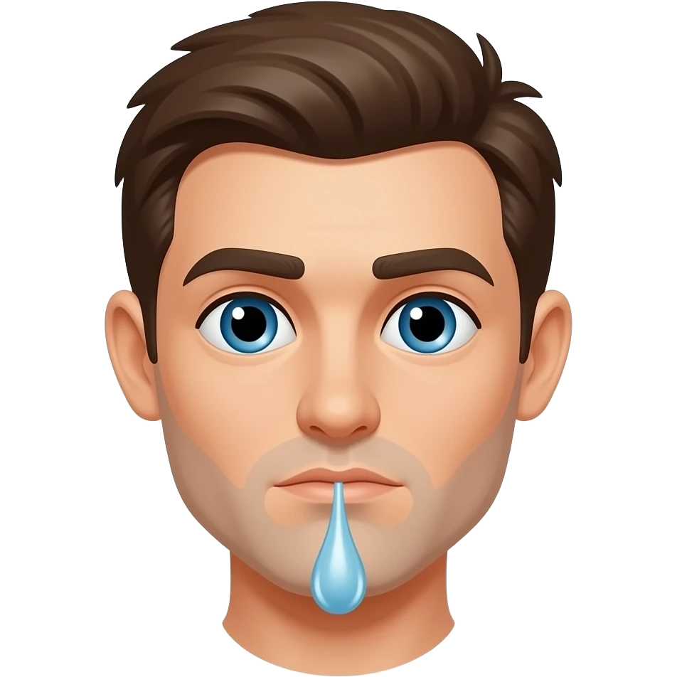 Man peeing emoji