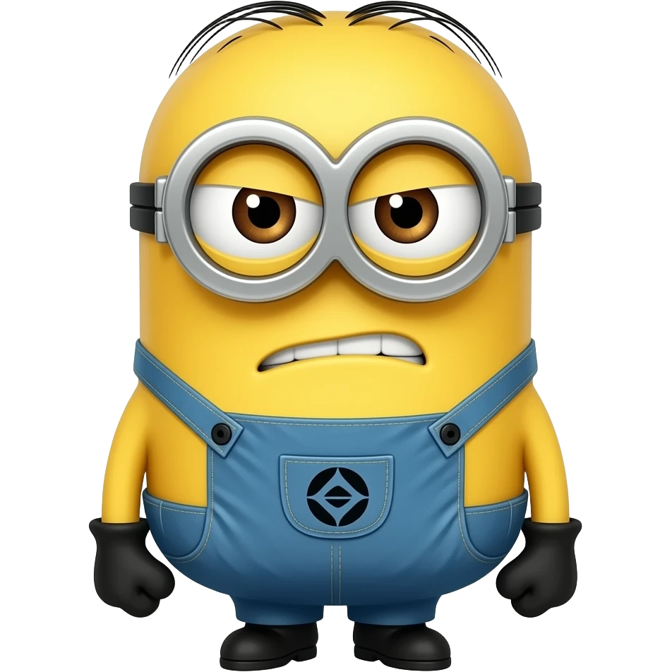 Angry minion emoji