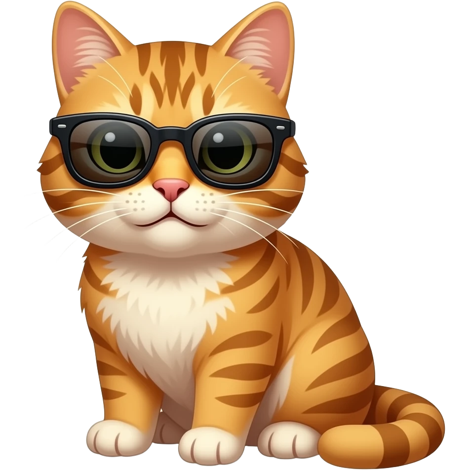 Cat wearing sunglasses emoji