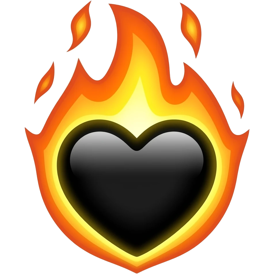 🖤🔥 emoji