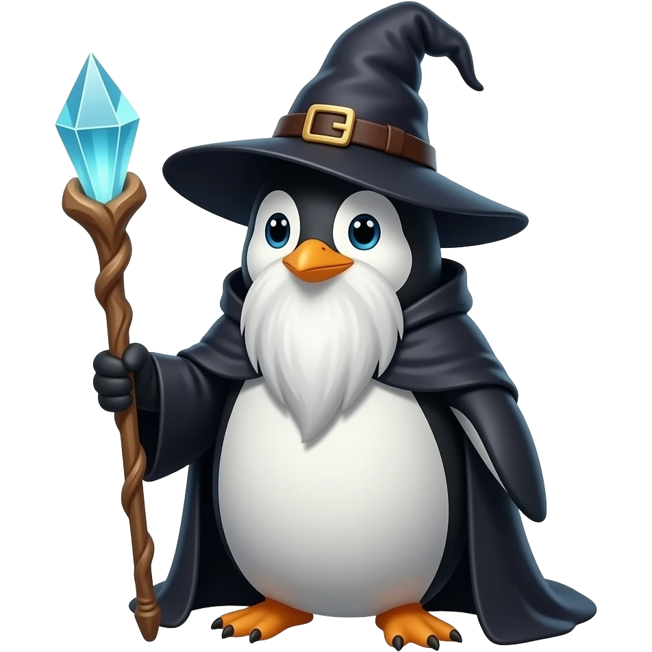 Penguin Wizard emoji