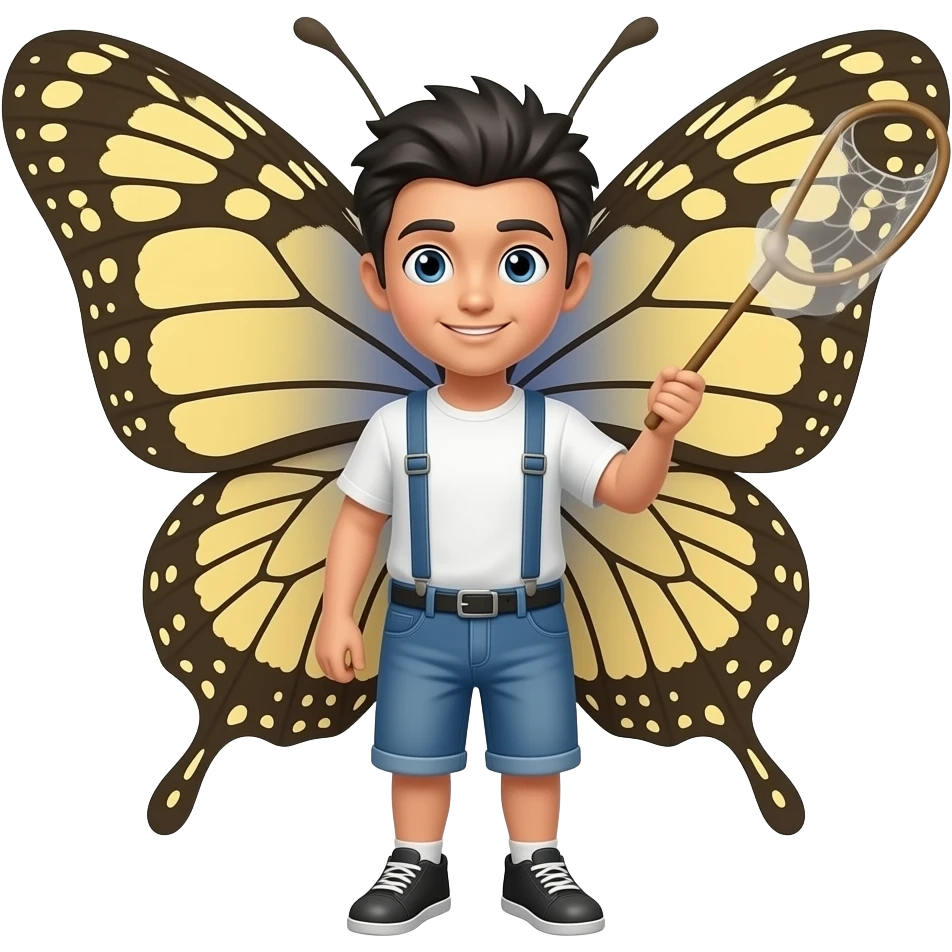 butterfly catcher emoji