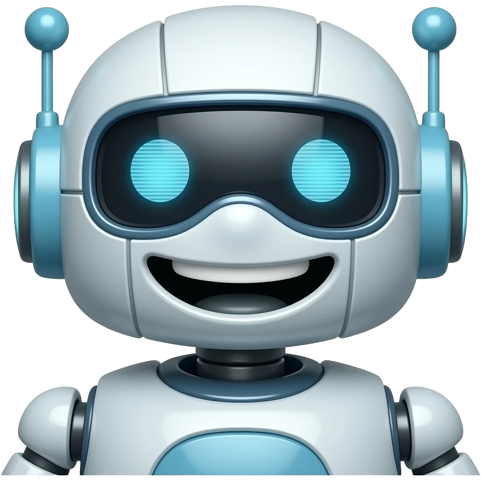 robot laughing emoji