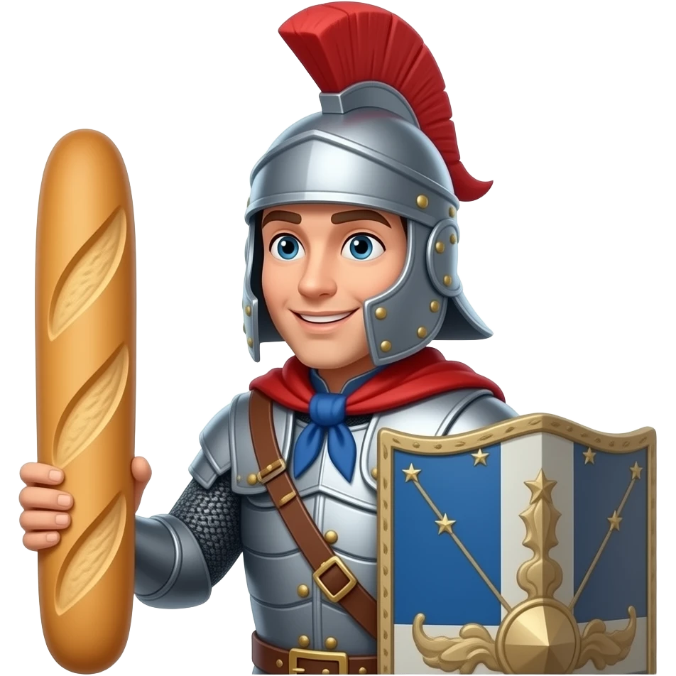 french bagguett warrior emoji